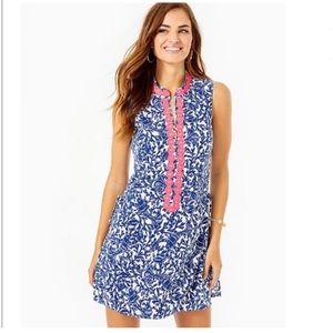 NWT Lilly Pulitzer Jonna Romper - Oyster Bay Blue Krillin It